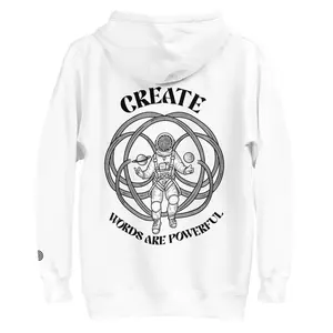 ‘CREATE’ x WORDS ARE POWERFUL PLANET ASTRONAUT HOODIE