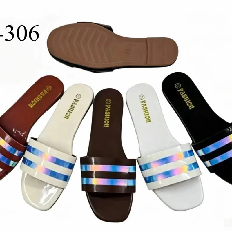 Women's Flat Sandals - 3 Different Designs Walking Shoes Flip Flops with Various Colors