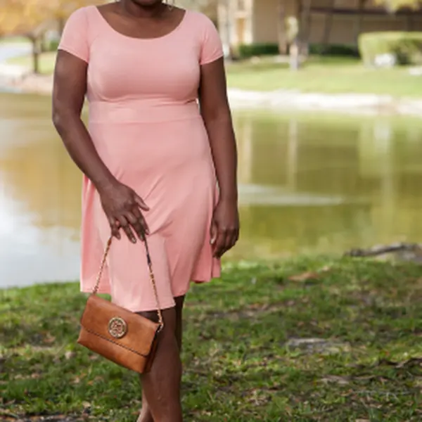 MINI DRESS I PEACH