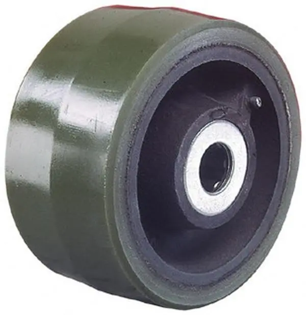 ALBION Heavy-Duty Polyurethane Caster Wheel, 6x2.5 in (6" Diam x 2-1/2" Wide), 1620 Lb High Capacity, 3-1/4" Hub Length, 1-1/4" Axle Diam, Roller Bearing PY0640120, Heavy Load Caster