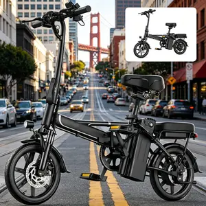 US 14" Foldable Electric Bike for Adults | 750W Peak Motor, 22 MPH Speed | 48V 10.4Ah/15.6Ah Battery, Electric Scooter| with Dual-Seat and Multi-Shock Absorption & Smart APP | With Phone Holder | UL2849 Certified Motor | Nice for Gift & Daily Commutes