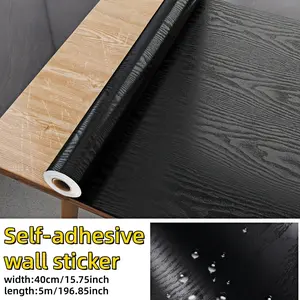 40cmx5m Self-Adhesive Wood Grain Stickers，self-adhesive, Easy to Apply, Easily Remove and removable vinyl wallpaper，Textured Wood Stickers，Ideal for Furniture Surfaces，Large Size