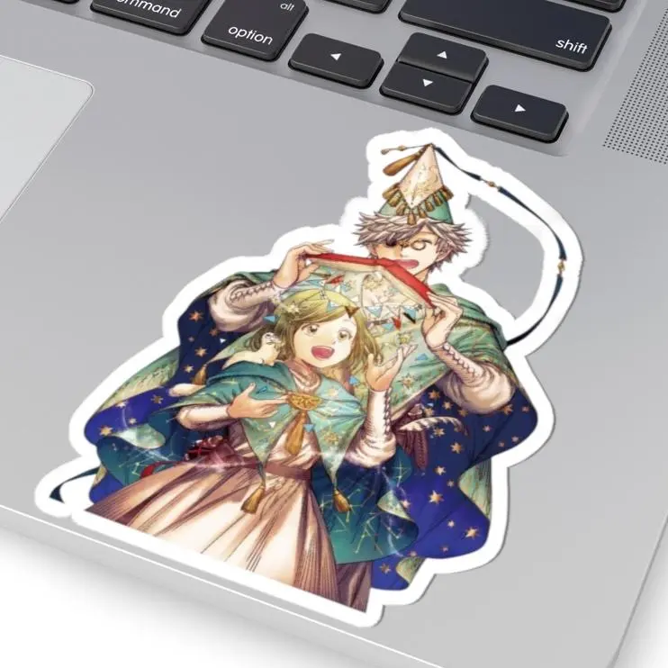 Witch Hat Atelier Coco · Agott · Tetia · Richeh · Qifrey Anime Manga Die-Cut Character Stickers – Perfect for Laptops, Journals, Gift Ideas, Fun Decor, and Celebrations