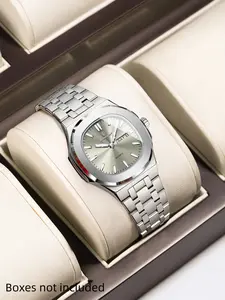 POEDAGAR Fashion and Leisure Women's Rectangular Watch Night Light Date Week Waterproof Watch Stainless Steel Quartz Women's Watch as a Birthday Gift for Girlfriend