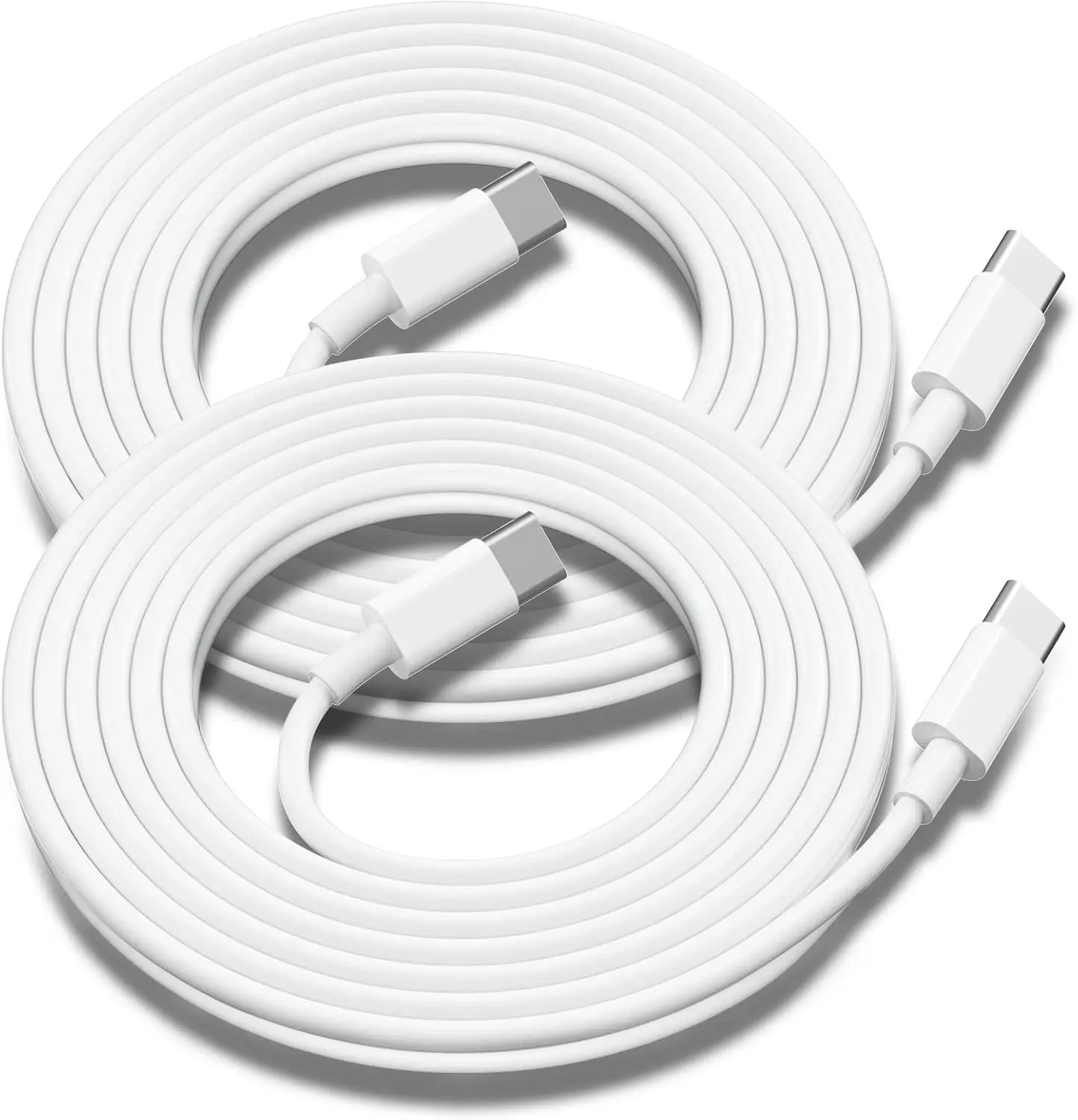 2-Pack 10FT  USB-C to USB-C Fast Charging Cables for Apple,20W Type-C to Type-C Charger Cord Compatible with iPhone 17/Air/16/16e/15/Pro/Plus/Pro Max, MacBook Pro/Air, 12.9-inch iPad Pro, 11-inch iPad Air 4/5, iPad mini 6/7