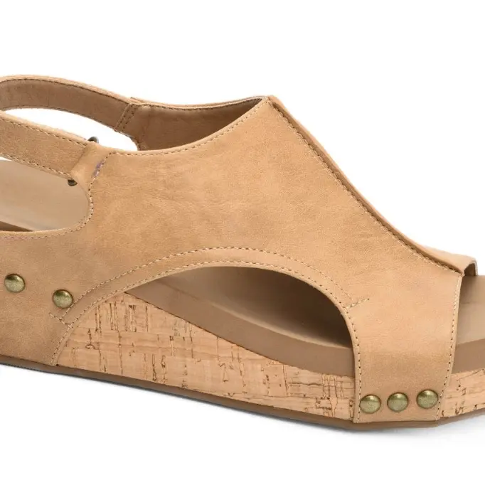 Corkys Caramel Smooth Volta Wedge
