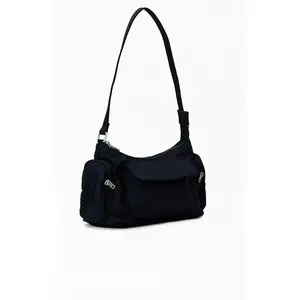 Women's Black Shoulder Bag Retro Luxury Designer Purse Stylish Chic Crossbody Tote Must-Have Work & Daily Bag Trendy Commuter Purse Minimalist Plain Pattern