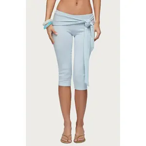 Edikted Women's Adara Tie Capri Pants