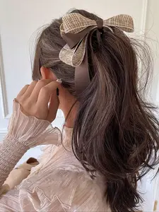 Elegant Multilayer Bow Banana Hair Clip Barrettes, Perfect for Everyday Wear, School, College & Casual Hairstyles, Stylish Accessory for Women