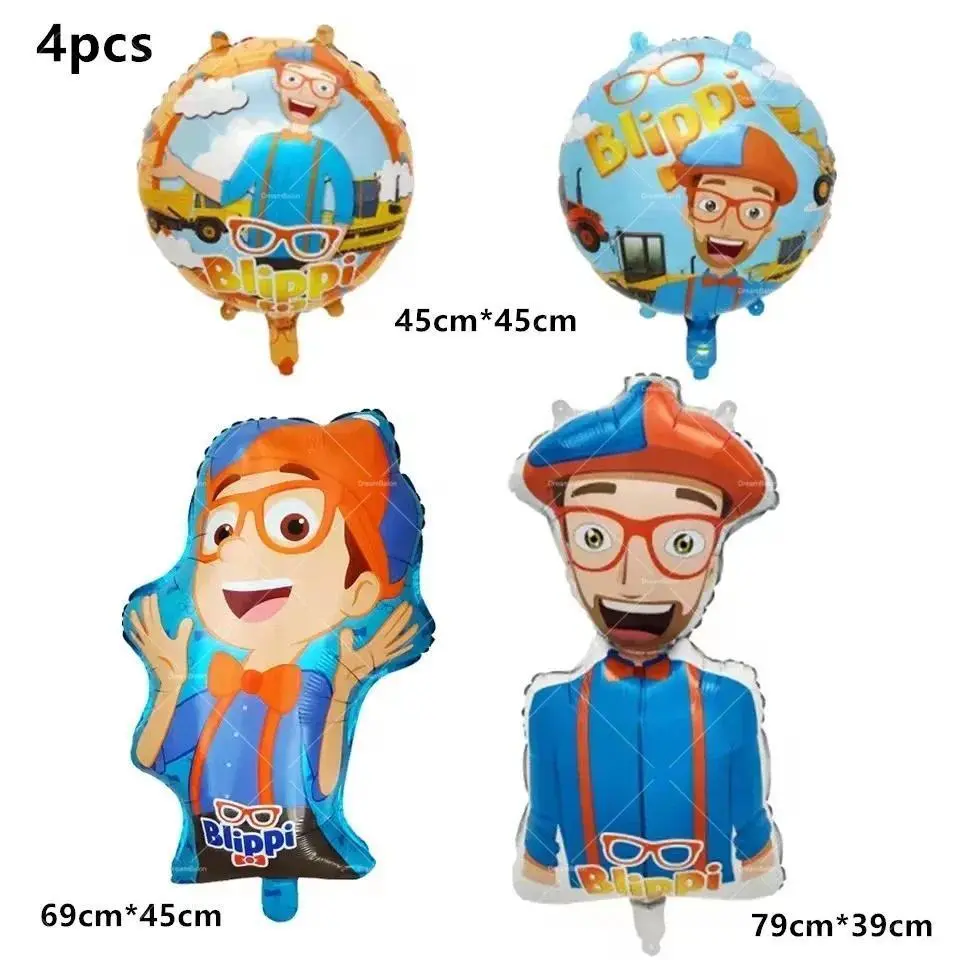 4pcs Foil Balloons