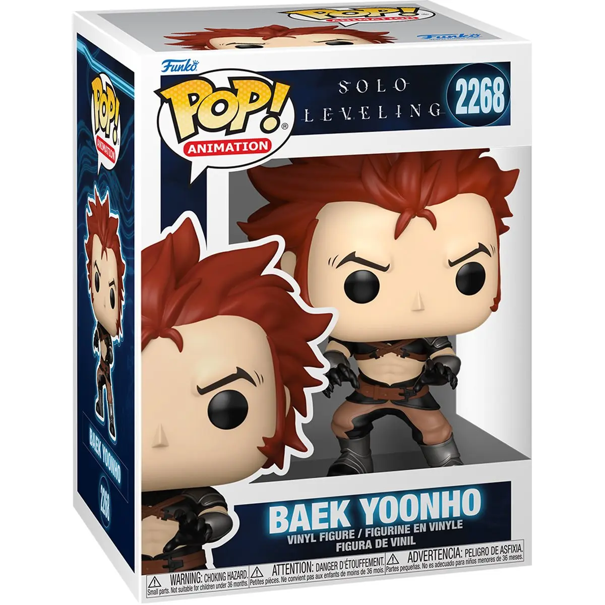 Funko Solo Leveling Series Baek Yoonho Character Art Vinyl Figure #2268, New Collectible Figurine for Series Fans