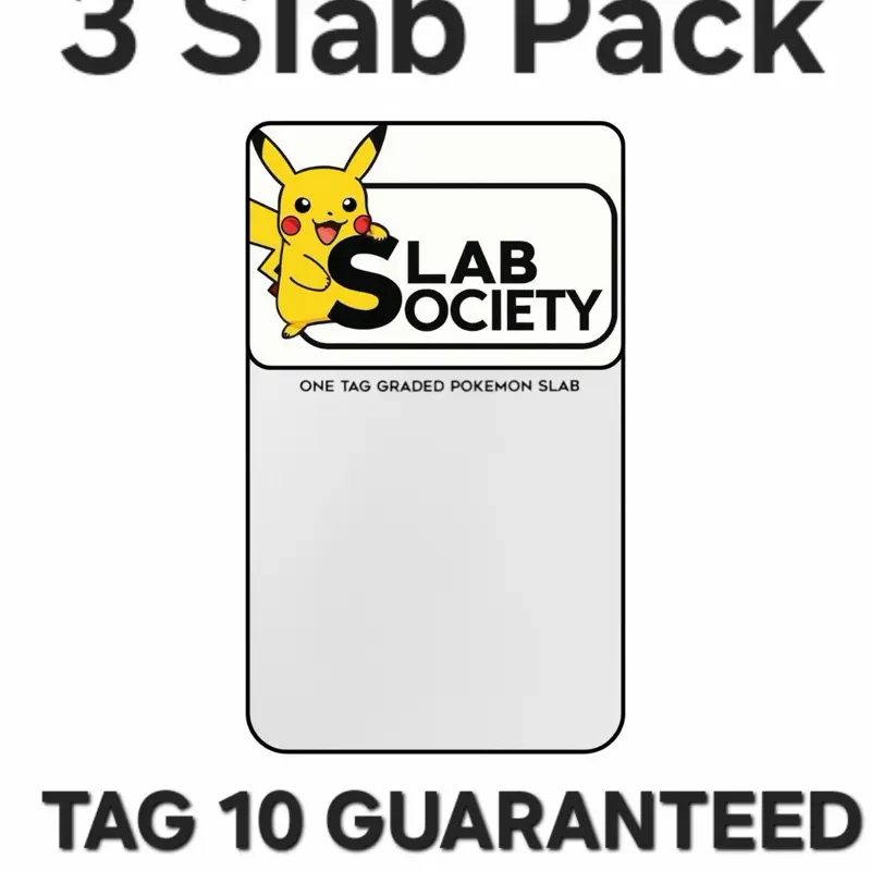 Three Slab Pokèmon Pack ~ TAG 10 Guaranteed Three Slab Pokèmon Pack ~ TAG 10 Guaranteed