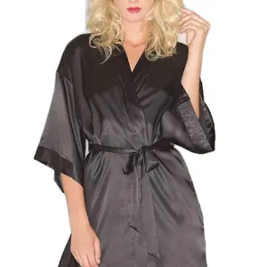 Womenswear Silk Robe Nightgown Loungewear Nightwear Comfort Comfortable feather