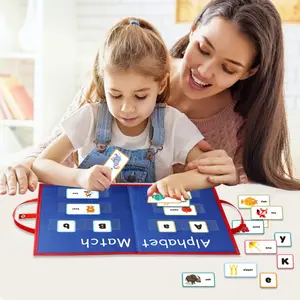 Alphabet Spelling Board, 26 Capital & Small Letters, 104 Cards, Pre-K English Learning Tool, Cognitive Development Aid