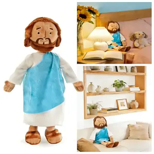Jesus Plush Doll - 13 Inch Soft Stuffed Jesus Figure, Christian Religious Toy, Perfect Baptism Gift for Kids, Easter & Christmas Faith Present