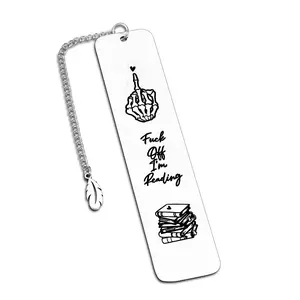 Letter & Book Pattern Bookmark, 1/5/10/50pcs Stainless Steel Bookmark, Reading Enthusiast Gift, Book Fans Gift, Teachers Gift, Friend Gift, Birthday Gift