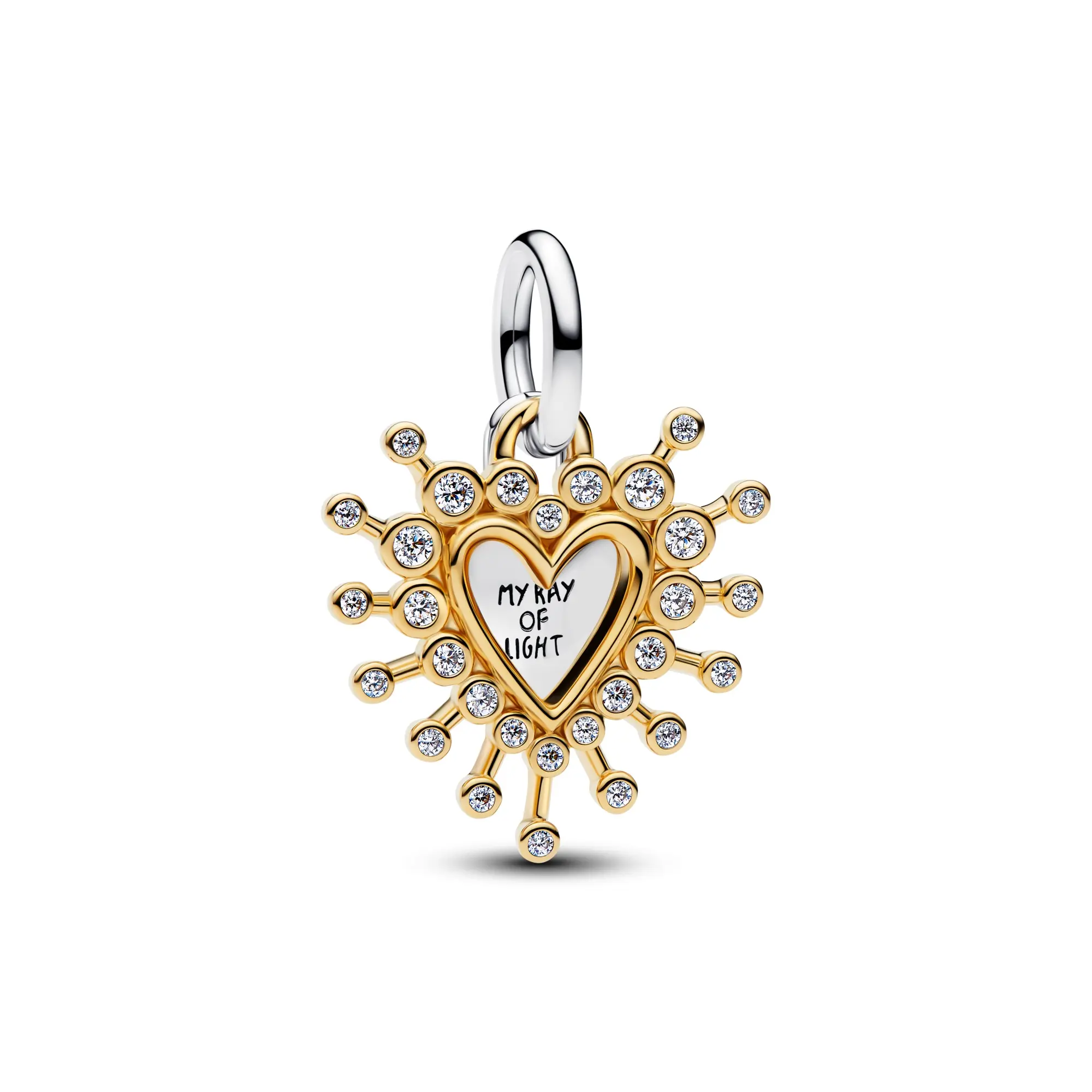 Pandora Radiant Heart Double Dangle Charm 764141C01
