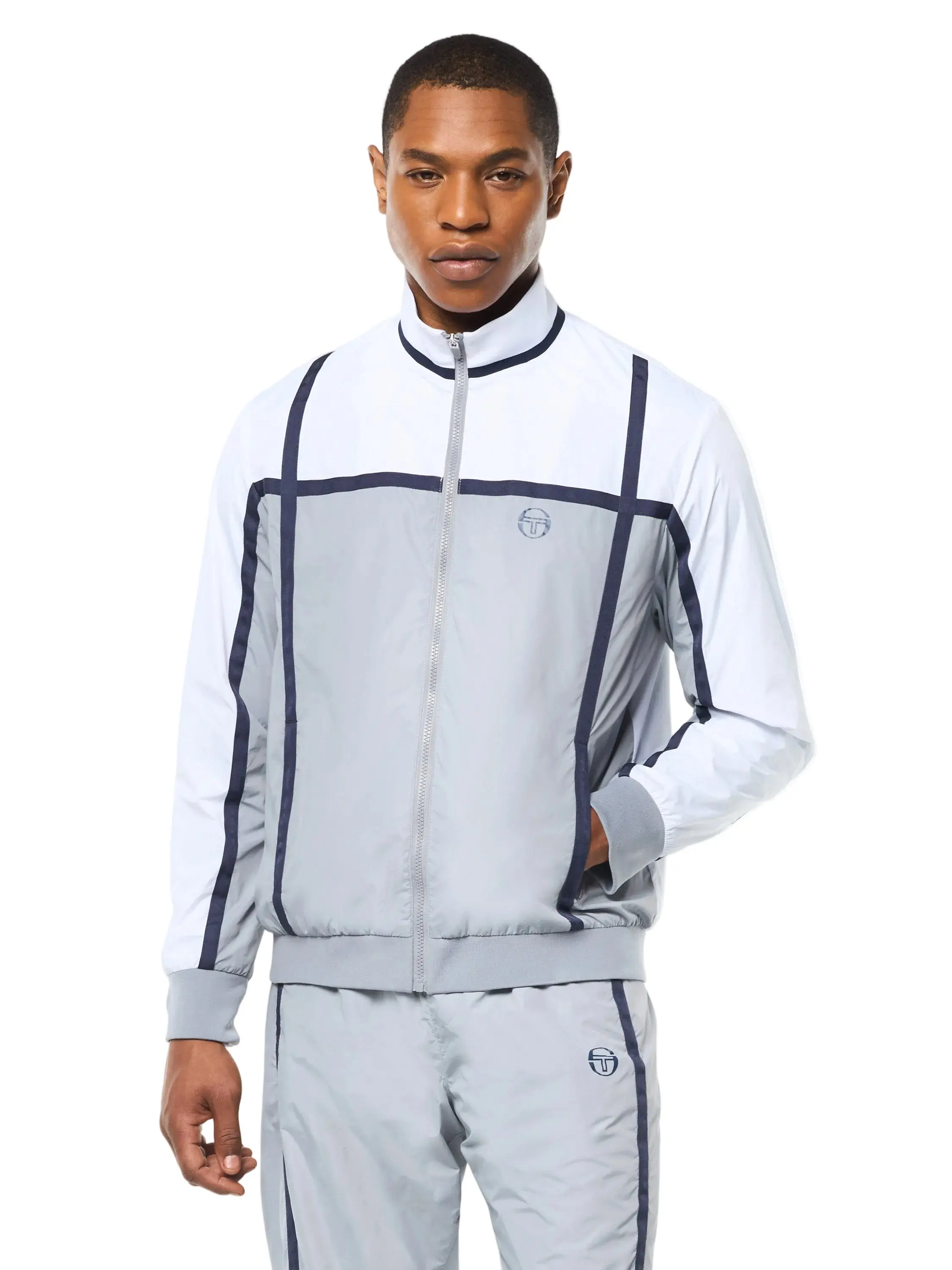 Campo Court Track Jacket- Quiet Grey