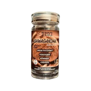 SERYOCO Ashwagandha | Ginseng,Pterostilbene,Astragalus & Cordyceps | Non-GMO