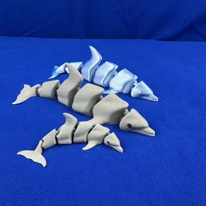 Dolphin Figurine – Articulated Ocean Display | 3D Printed
