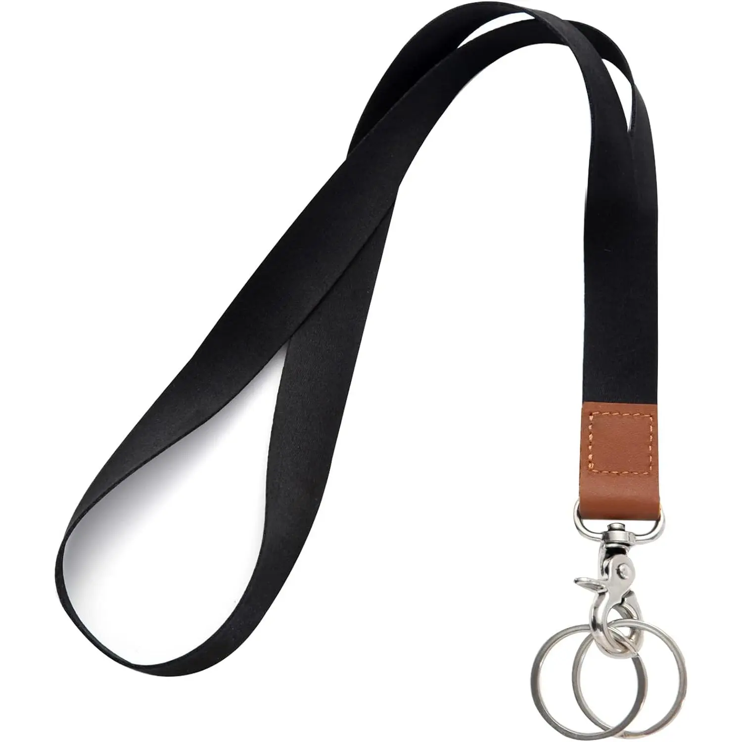 Lanyard, Lanyards for , Black  Long Lanyard for Women Men, Cute  Lanyard for ID Badges Wallet