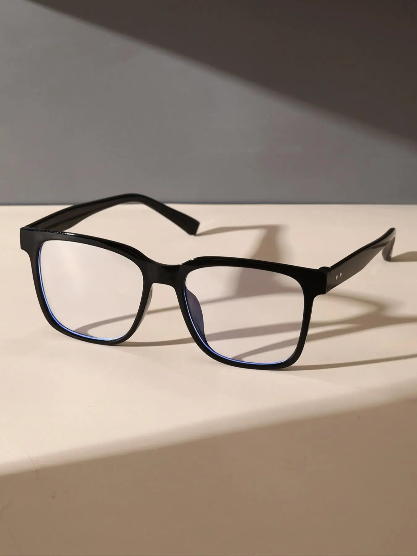 Preppy Style Minimalist Blue Light Blocking Eyeglasses, 1 Pair Chic Trendy All-match Accessories for Men Women for Daily & Back To School