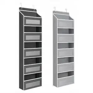 1 door-mounted hanging, Hangable storage rack, Space Saving Storage, Home Organizer, 5-layer fabric storage rack with 5 pockets, multi-purpose waterproof storage rack for bedrooms, bathrooms and pantry, ideal choice for Halloween and Christmas gifts