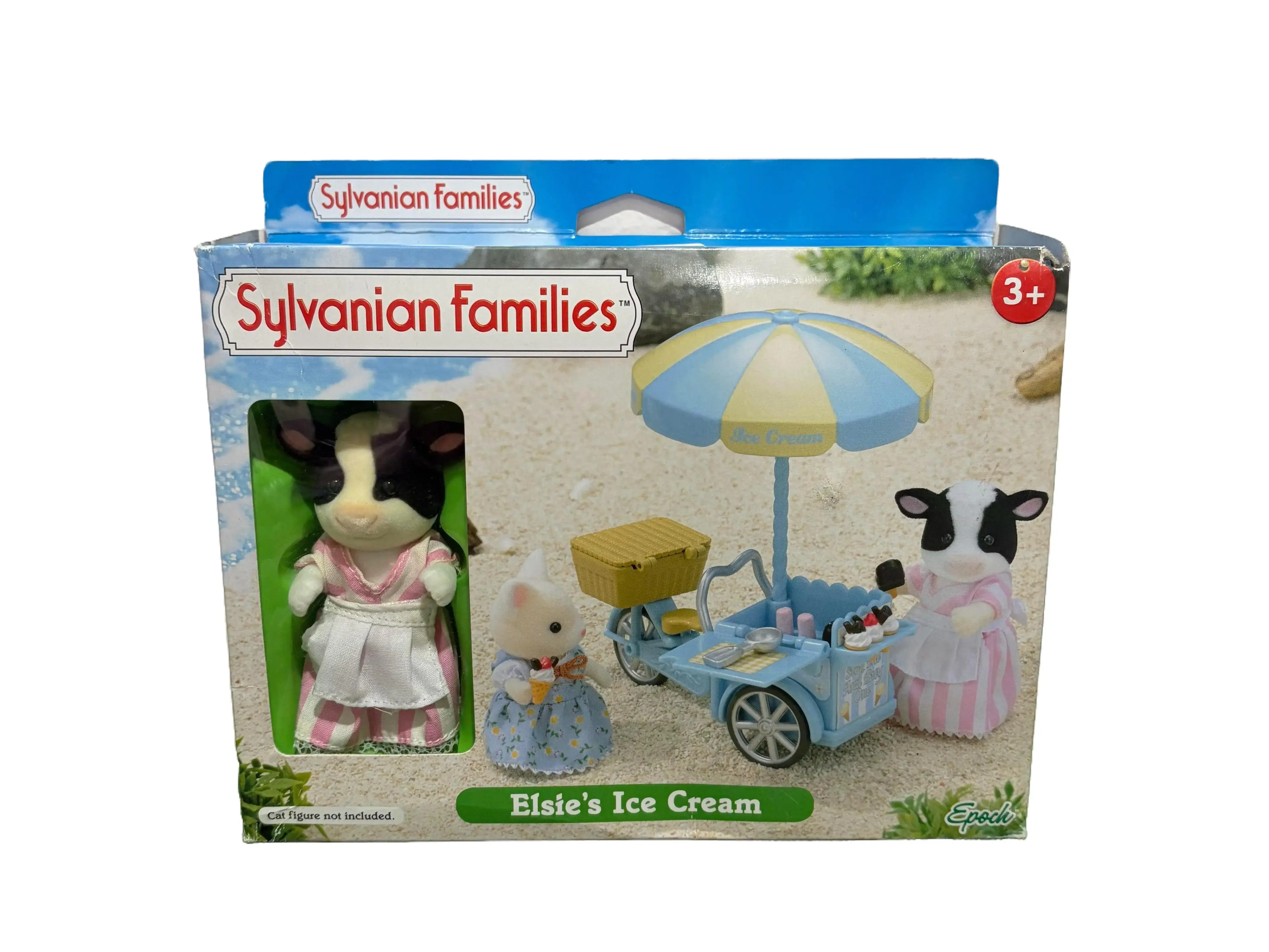 [IMPERFECT]Sylvanian Families Cow Elsie's Ice Cream Cart Set Calico Critters