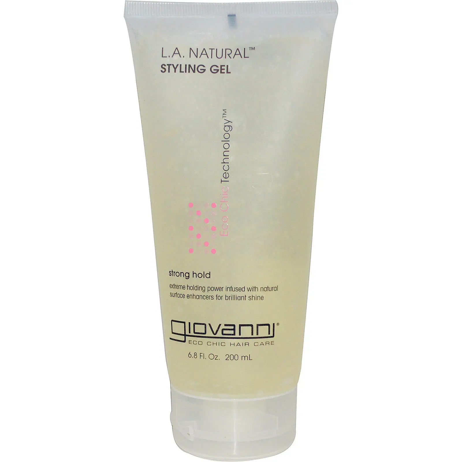 Giovanni, L.A. Natural, (3 Pack) Styling Gel, Strong Hold, 6.8 fl oz (200 ml)