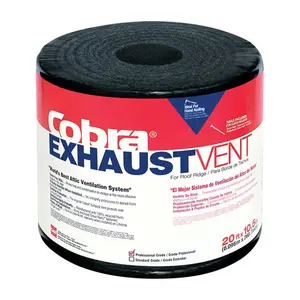 GAF 5006539 0.75 x 10.5 x 240 in. Black Fiber & Polyester Shingle Over Ridge Vent