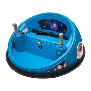 Blue 12V Kids Electric Bumper Car with Parent Remote Control, 360° Spinning & Music, 2 Speed Modes, Safety Belt - Ride On Toys for Toddlers 2-3 Years