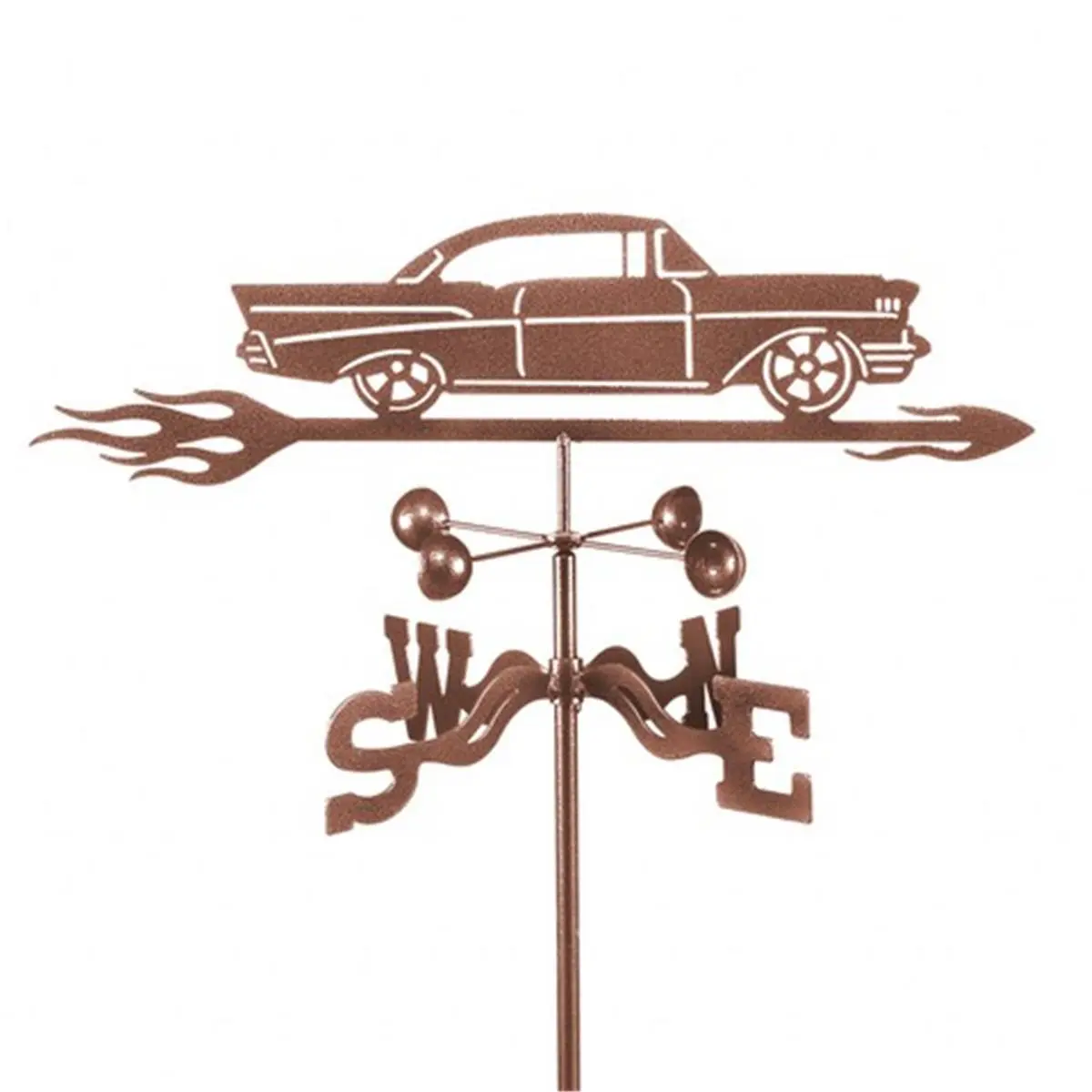 EZ Vane EZ1011-4S Chevy Car-57 Weathervane with Four Sided Mount