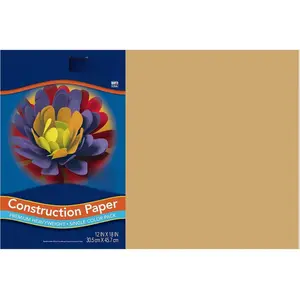 Tru-Ray Construction Paper, Almond, 12" x 18", 50 Sheets