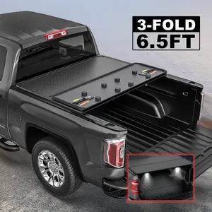 Hard Truck Tonneau Cover For 2015-2025 Ford F-150 6.5FT Long Bed Tri-Fold