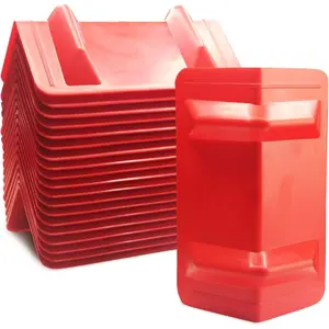 20 Pack Flatbed Edge Protectors for Cargo Loads Corner Protectors Used Together with Webbing to Protect Cargo, Red