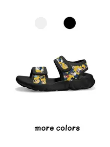 1 Pair Gen Z Anime Kids Platform Sandals, Comfortable Non-Slip Shoes, Soft EVA Sole, for Casual & Playground Wear