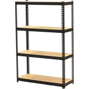 212 MAIN Narrow Steel Frame Riveted Shelf - 48x30x12 in, 200 lbs Capacity, Space-Saving Racks for Office Commercial Use