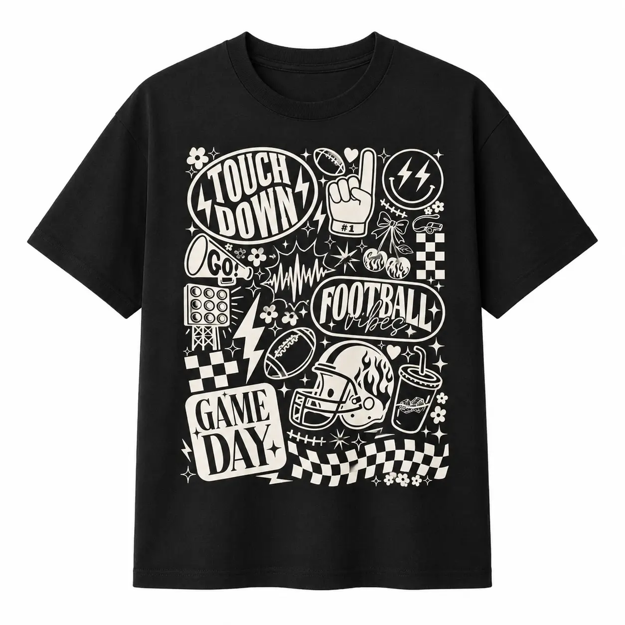 Comfort Colors Football Shirt, Retro Football Shirt, Football T-Shirt, Retro Football Mama Tee