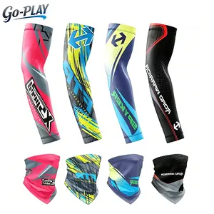 4 Sets Unisex UPF 50+ Cooling Arm Sleeves & Face Neck Gaiter Set | SunSafeTok CyclingTok RunningTok OutdoorTok GorpcoreTok Breathable UV Protection Sun Sleeves | for Men Women Running Cycling Hiking Fishing Outdoor Sports