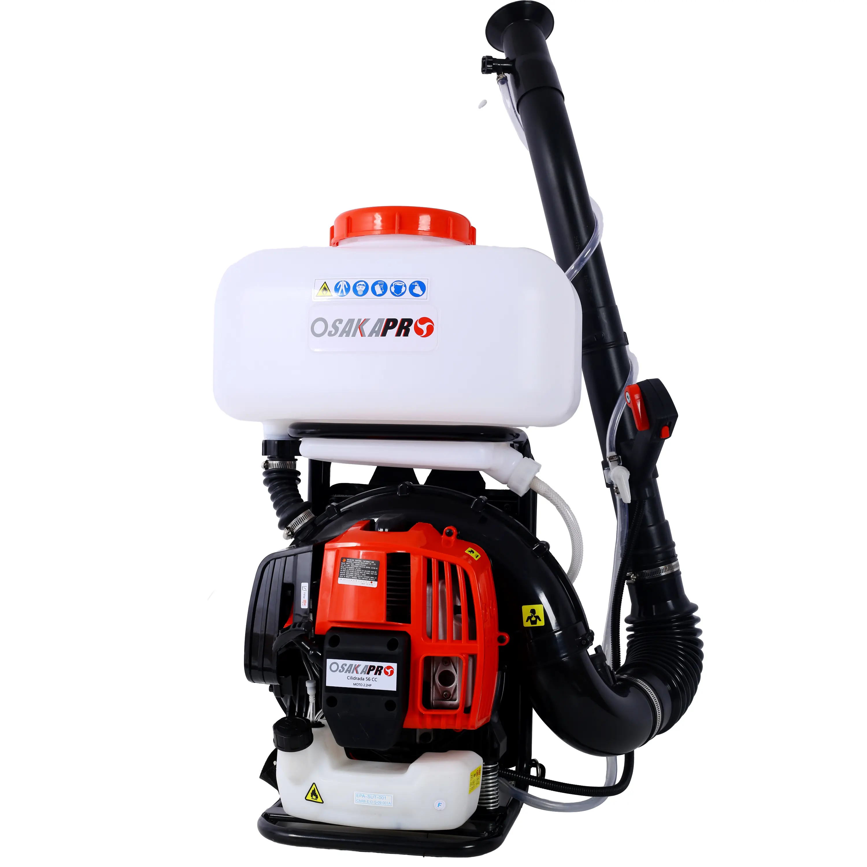 20L Gasoline-Powered Backpack Cold Fogger Sprayer - 55.7cc EPA-Compliant Powerful & Efficient Engine Outdoor Mosquito Mister, Durable High-Quality Materials Duster Blower, Lightweight Padded Shoulder Straps Comfortable Long Reach Mist Output Garden Tool
