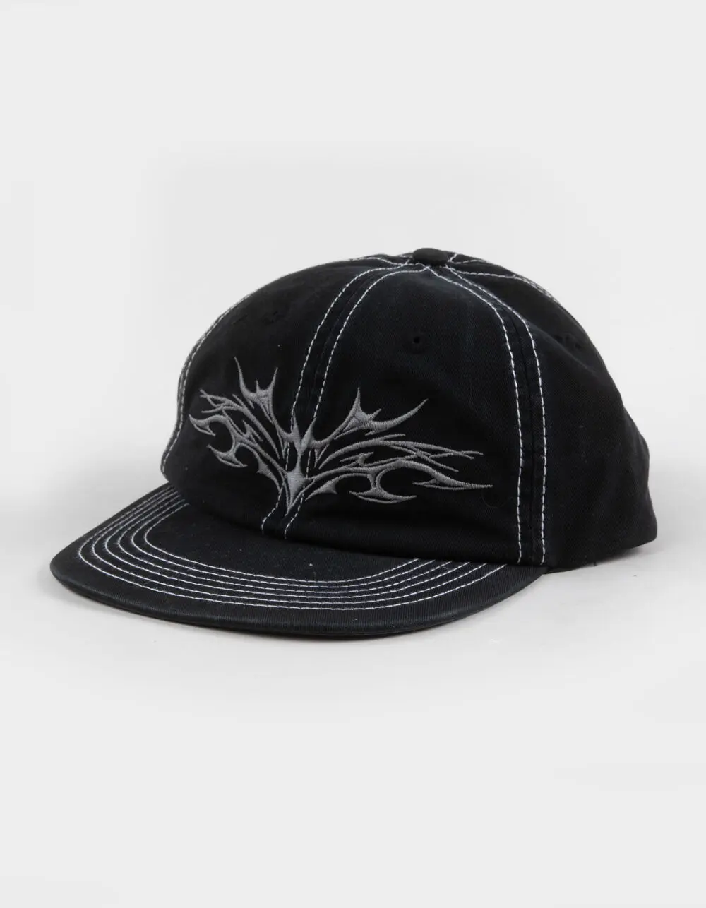 Tribal Strapback Dad Hat, Black