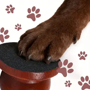 Multifunctional Pet Nail Scratch Pad, Eco-Friendly Wooden Nail File Board, Convenient Pet Nail Grinding Tool, Practical Pet Grooming Training Accessories-MM1