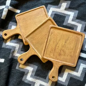 Vintage Square Tray with Handle