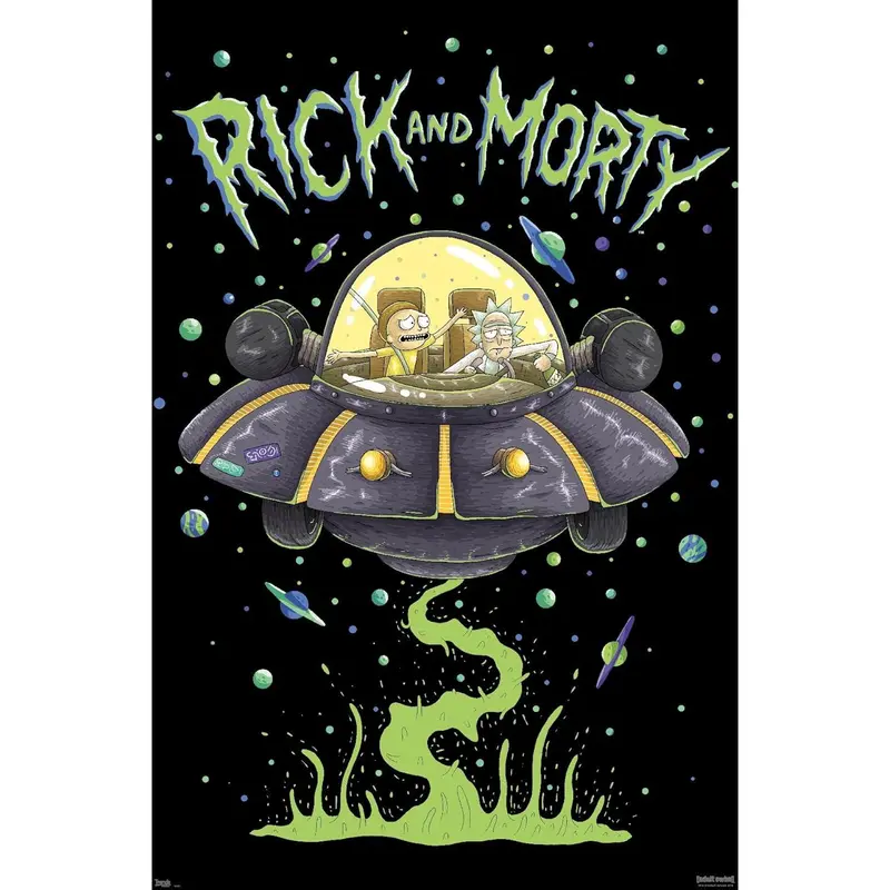 Trends International Rick And Morty - Ship Wall Poster, 22.375" x 34", Unframed Version