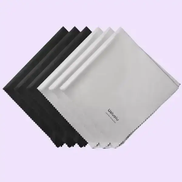 Upgrade your lens care with these 12" x 12" Large Microfiber Cleaning Cloths (6-Pack), the ultimate scratch-free solution for eyeglasses, camera lenses, and tech displays.