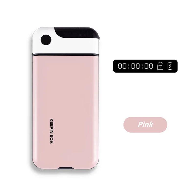 Portable Phone Timer Lock Box Self-Control Timer Locker for Smart Mobile Phone Addiction Students Self-Discipline Timing Lock