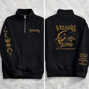Velaris embroidered sweatshirt, ACOTA Velaris City Of Starlight Embroidered Shirt, The Night Court Shirt, SJM sweater, City of Starlight,