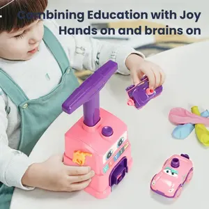 Hand-Pushed Mini Balloon Car Toy Gift, Educational Sliding Air-Powered Launcher, Play Vehicle, Fun Learning Toy