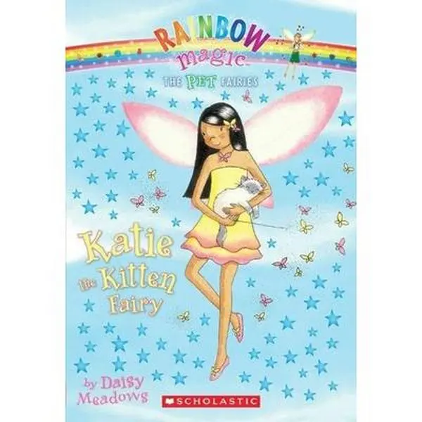 USED Book - Pet Fairies #1: Katie the Kitten Fairy: A Rainbow Magic Book by Meadows, Daisy (Paperback) - english