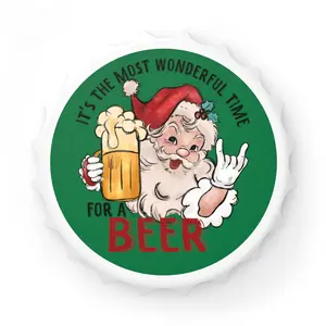 Naughty Santa Magnetic Bottle Opener, Perfect Christmas Gift for Beer Lovers